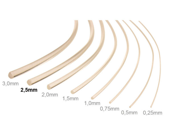 Lichtleiter Glasfaserkabel Lichtwellenleiter Lichtfaser 4 Meter 0,25-3mm AUSWAHL 2,5mm