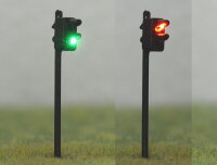 Lichtsignale Signale LED rot / grün 4,5cm hoch...