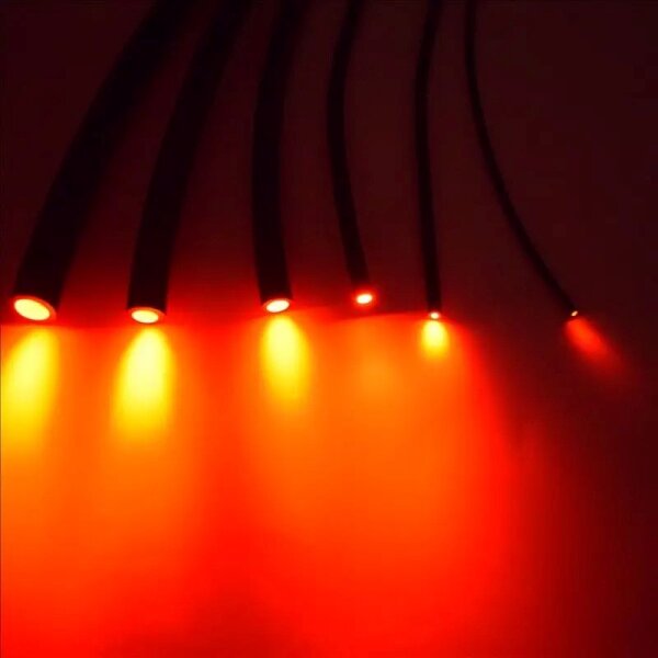 Sourcing Map PMMA Seitenlicht-Glasfaserkabel 8 Mm Durchmesser 1 M Für LED-Beleuchtung Zu Hause Oder Im Hotel
