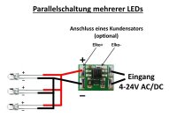 Konstantstromquelle LED Treiber 2 5 10 15 20 30 mA LEDs 4-24V an AC/DC Mini KSQ