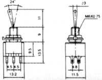 Polwendeschalter Umschalter Motoren Eingang AC und DC für Richtungswechsel S1029