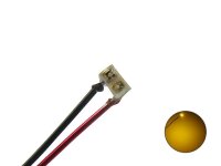 SMD LED 0201 gelb mit Draht Kupferlackdraht Kabel micro...