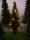 Weihnachtsbaum LED Lichterkette gelb beleuchtet 18 LEDs Tanne für H0 + TT S352