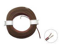 Zwillingslitze Doppellitze 2x 0,08mm² 10m Ring Litze...