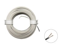 Zwillingslitze Doppellitze 2x 0,08mm² 10m Ring Litze...