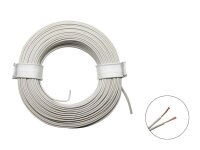 Zwillingslitze Doppellitze 2x 0,08mm² 10m Ring Litze...