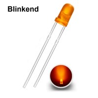 Blink LED 3mm orange diffus 0,5Hz langsam blinkend...