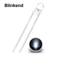 Blink LED 3mm weiß 0,5Hz blinkend Blinklicht...