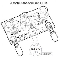 Blinker Wechselblinker 6-16V= max 300mA Bausatz Kemo B003 für LED Lämpchen A2069