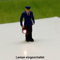 Eisenbahner Lampe LED Rangierlaterne Signal - Laterne für Bahnpersonal H0 Anlage
