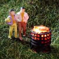 Feuerkorb Brandflackern LED Feuer flackern für Modellbahn Spur H0 W9