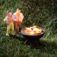 Feuerschale Brandflackern LED Feuer flackern für Modellbahn Spur H0 W7