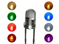 Flacker LED 3mm 5mm Flackerlicht Kerze Lagerfeuer Feuer LEDs Farben WÄHLBAR