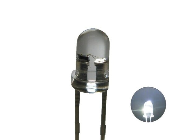 Flacker LED 3mm 5mm Flackerlicht Kerze Lagerfeuer Feuer LEDs Farben WÄHLBAR 10 Stück 5mm Weiß