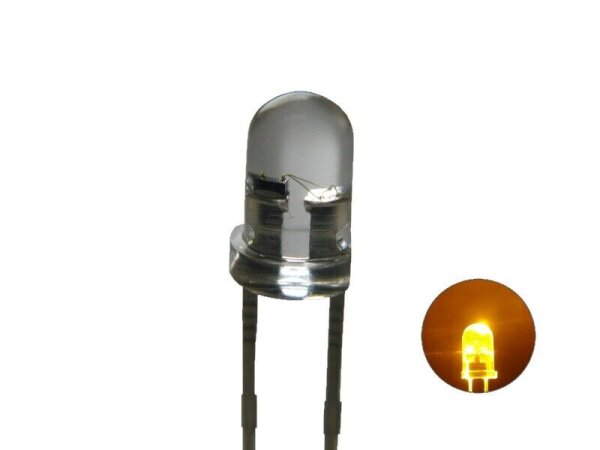 Flacker LED 3mm 5mm Flackerlicht Kerze Lagerfeuer Feuer LEDs Farben WÄHLBAR 20 Stück 5mm Gelb