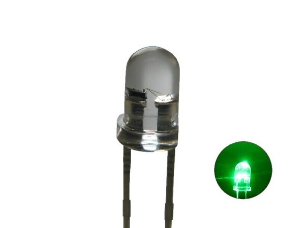 Flacker LED 3mm 5mm Flackerlicht Kerze Lagerfeuer Feuer LEDs Farben WÄHLBAR 20 Stück 5mm Grün
