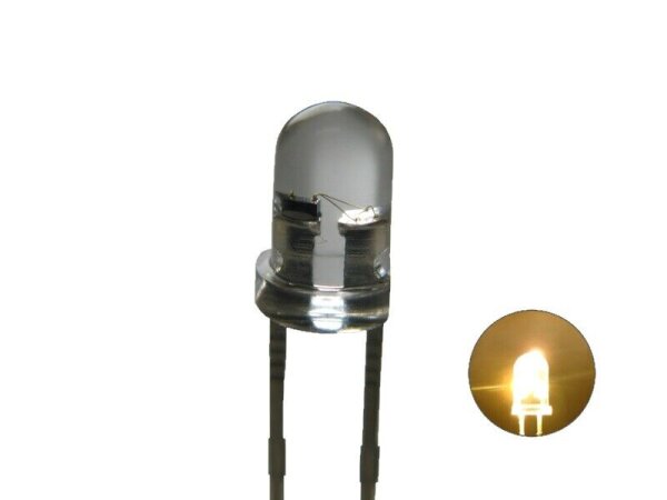 Flacker LED 3mm 5mm Flackerlicht Kerze Lagerfeuer Feuer LEDs Farben WÄHLBAR 20 Stück 5mm Warmweiß