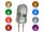 Flacker LED 3mm 5mm Flackerlicht Kerze Lagerfeuer Feuer LEDs Farben WÄHLBAR Set 16 Stück 5mm Set alle Farben je 2 LEDs 5mm