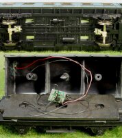 H0 Zugschlußlaternen Zugschlußbeleuchtung LED mit Schleifer + Elko AC/DC