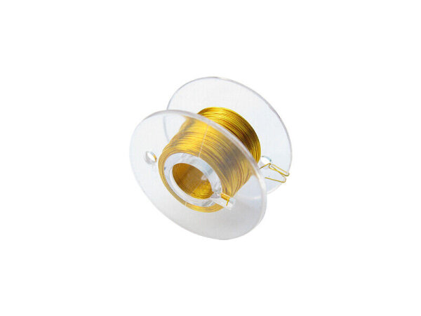 Kupferlackdraht Lackdraht 0,1mm CU-Draht 10 Meter auf Spule 7 Farben AUSWAHL gelb
