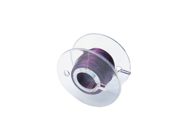 Kupferlackdraht Lackdraht 0,1mm CU-Draht 10 Meter auf Spule 7 Farben AUSWAHL lila / violett