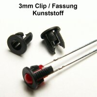 LED Fassung 3mm 5mm Metall Kunststoff Halter LEDs Clip...