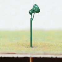 LED Flutlichtstrahler Flutlicht H0 TT Strahler mit Mast Fassadenstrahler 5 Stück Grün