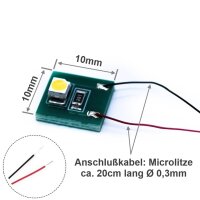 LED Hausbeleuchtung Beleuchtung warmweiß mit Kabel 12-19V Häuser 20 Stück S206