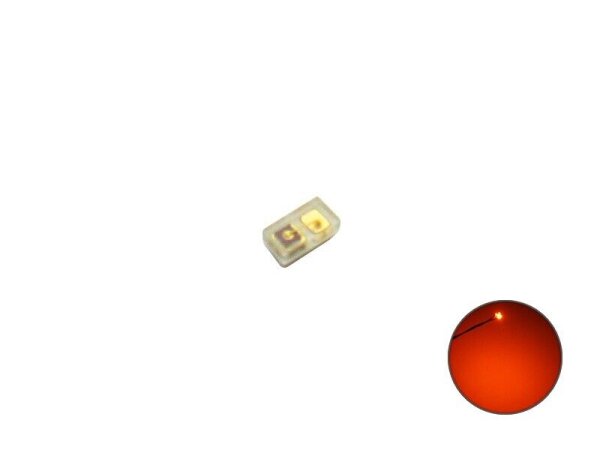 LED SMD 0201 rot blau gelb grün orange weiß warmweiß 10 Stück Micro LEDs Orange