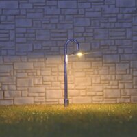 LED Straßenlampen Bogenleuchten 3,5cm Bogenlampen für N Z 10 Stück Farbauswahl Silber