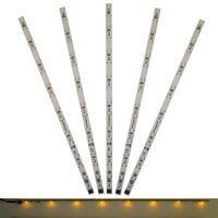 LED Waggonbeleuchtung Innenbeleuchtung gelb 230mm H0 TT N Waggons 5 Stück S672