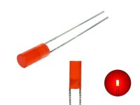 LED Zylinder 3mm 5mm klar diffus zylindrisch Flat Top...