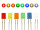 LED Zylinder 3mm 5mm klar diffus zylindrisch Flat Top LEDs Menge und Farbauswahl Sortiment 80 Stück Alle 8 Farben 5mm diffus