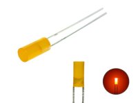 LED Zylinder 3mm 5mm klar diffus zylindrisch Flat Top...