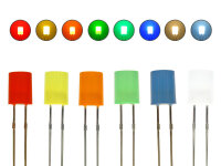 LED Zylinder 5mm diffus zylindrisch Flat Top LEDs 10 20...