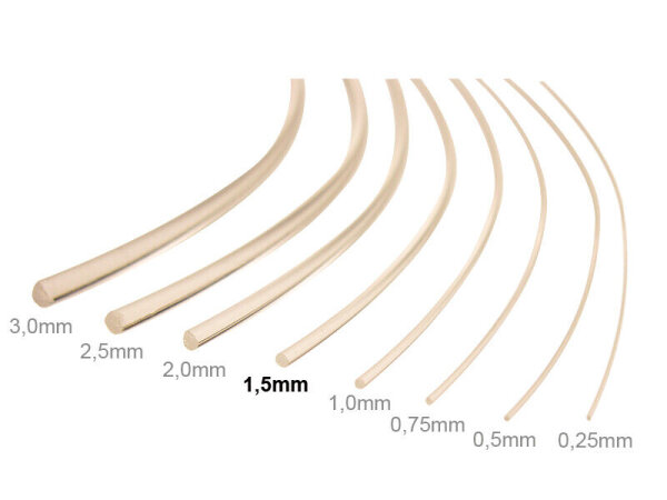 Lichtleiter Glasfaserkabel Lichtwellenleiter LWL 10 Meter 0,25 bis 3mm AUSWAHL 1,5mm