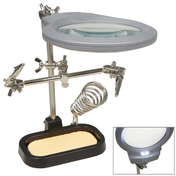 Flexible Helfende Hände 6-Arm - Lötstation Mit Krokodilklemmen Für PCB Arbeiten