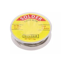 Lötzinn Lötdraht Flussmittel SMD bleifrei 10g 0,5mm x 2m leicht fließend A2084