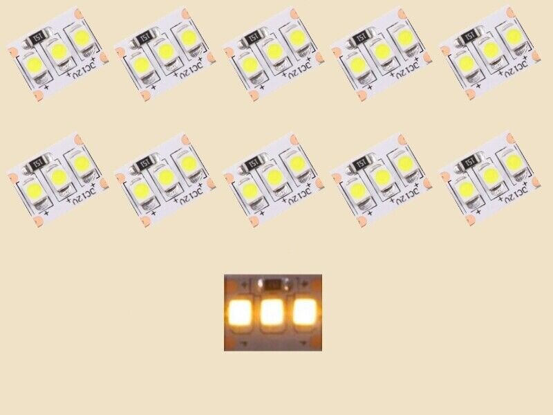 MINI LED Beleuchtung warmweiß 1,25cm Hausbeleuchtung Waggons 10 Stück, 5,72  €