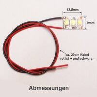 Mini LED Hausbeleuchtung mit Kabel warmweiß 8-16V Häuser Gebäude 10 Stück S004