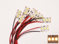 Mini LED Hausbeleuchtung mit Kabel warmweiß 8-16V...