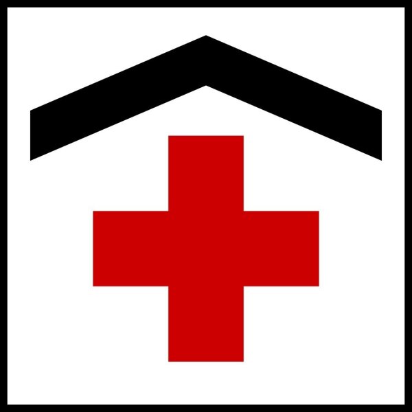 Schild mit LED Beleuchtung für H0 beleuchtet Polizei, Feuerwehr, Bahnhof, Post Krankenhaus 8x8mm