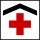 Schild mit LED Beleuchtung für H0 beleuchtet Polizei, Feuerwehr, Bahnhof, Post Krankenhaus 8x8mm