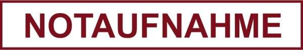 Schild mit LED Beleuchtung für H0 beleuchtet Polizei, Feuerwehr, Bahnhof, Post Notaufnahme 48x8mm