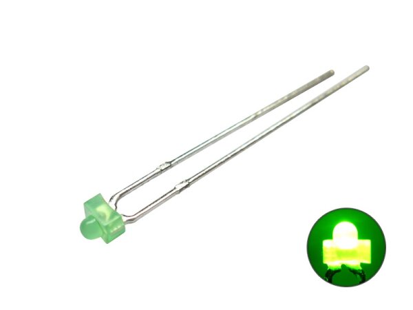 LED-Sortiment Grün – 5 Mm, 20 MA, 3.0V, 120 Mcd, Diffuser Strahlwinkel