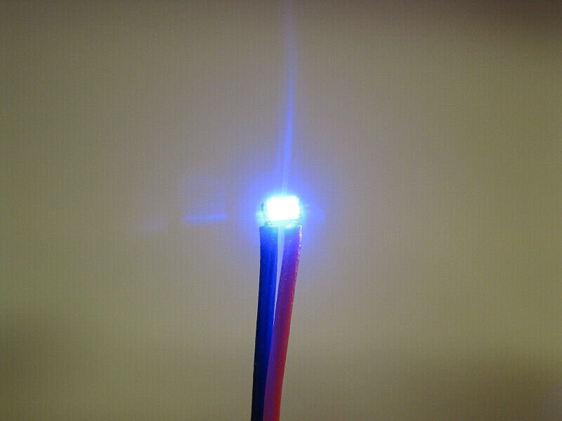 thumbnail image 2 of 10-Pack 12V Mini SMD LED 0603 7-Color Changing Lights With Resistors & Wires (ogeleled) 2 of 6