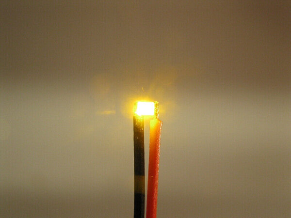 SMD LED 0603 mit Litze Kabel mini micro LEDs 10 Stück 7 Farben zur AUSWAHL gelb