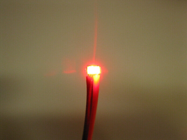 SMD LED 0603 mit Litze Kabel mini micro LEDs 10 Stück 7 Farben zur AUSWAHL rot