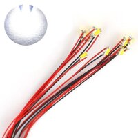 SMD LED 0805 mit Microlitze Litze Kabel LEDs 10...