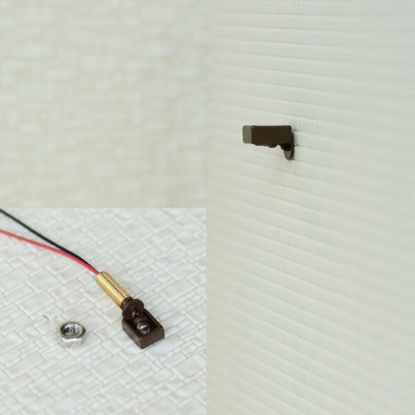 Wandlampen LED Straßenlampen Wandleuchten für H0 BW Industrie Gebäude 5 Stück Braun